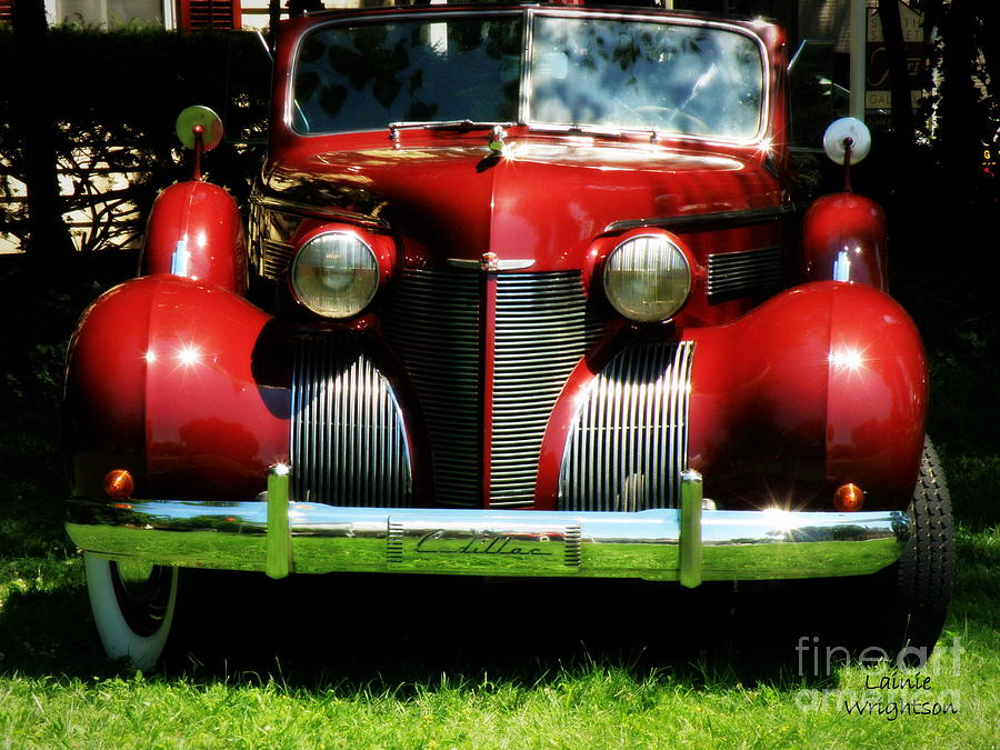 Red Classic Cadillac Photograph by Lainie Wrightson