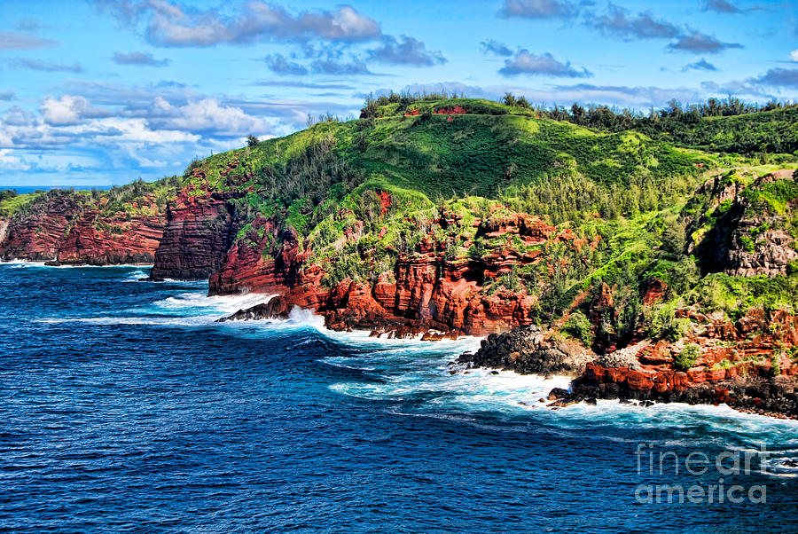 Red Cliffs Maui Photograph by Baywest Imaging