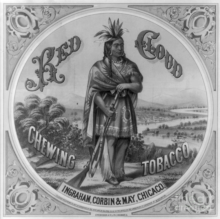 Red Cloud Tobacco 1872 Drawing by Granger Red Cloud Tobacco 1872 Drawing by Granger