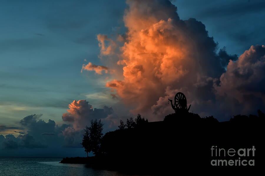 Sunset Photograph - Red Clouds by Michelle Meenawong