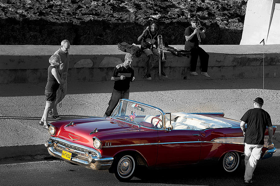 Red Convertible II Photograph by Patrick Boening