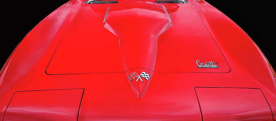 Red Corvette Photograph by Dave Mills