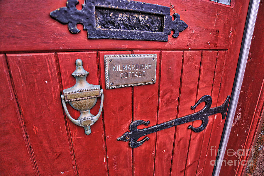 Red Cottage Door Photograph by Kate Purdy