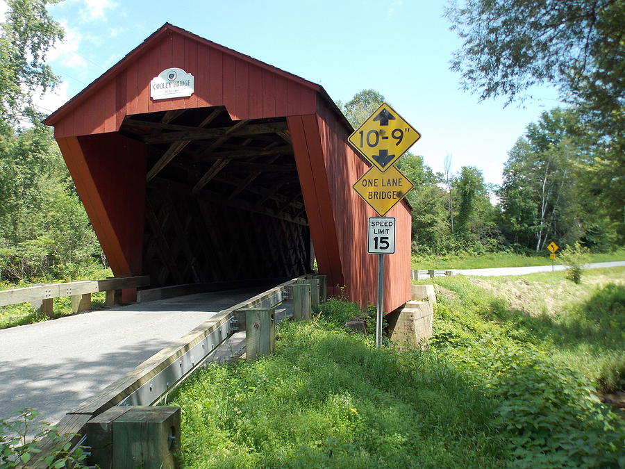 Red Covered Bridge Photograph by Catherine Gagne