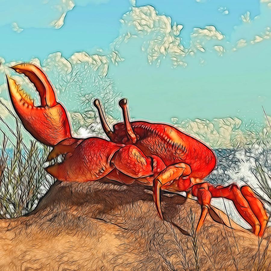 Red Crab is a piece of digital artwork by Daniel Eskridge which was uploade...
