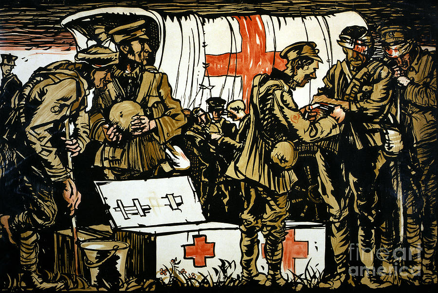 1915 Photograph - Red Cross Poster, 1915 by Granger