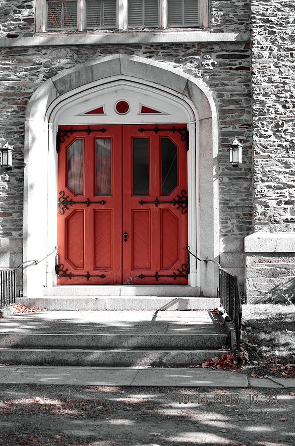 Doors Photograph - Red by Crystal C