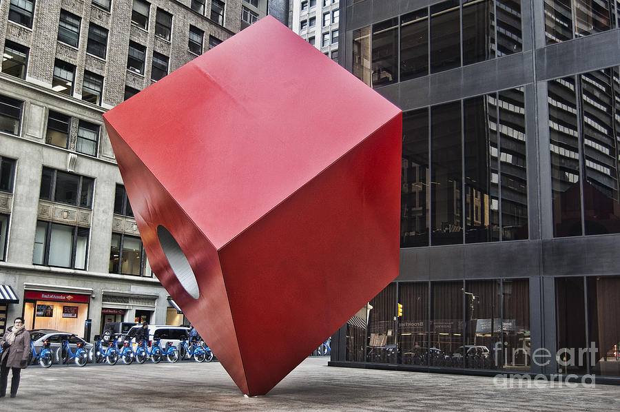 Red Cube Photograph by Steve Purnell