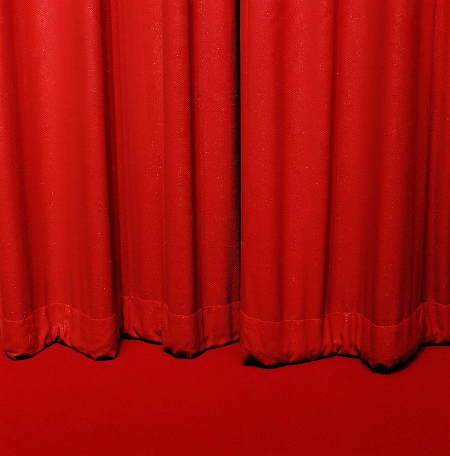 Red curtain Photograph by Michael Edwards