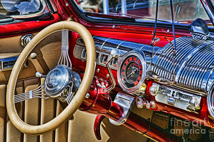 Red Dashboard HDRDP4019-11 Photograph by Randy Harris - Fine Art America