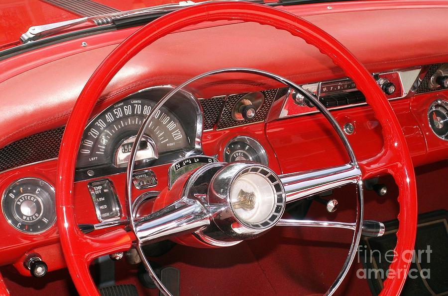 Red Dashboard Photograph by Valerie Reeves