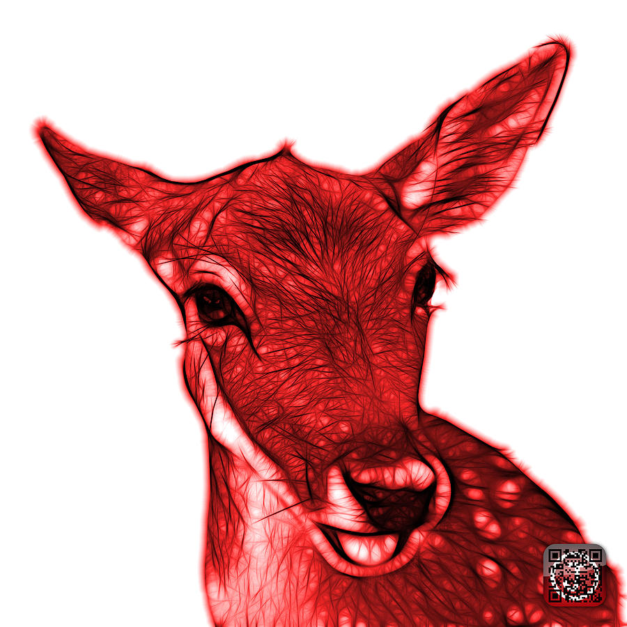 Red Deer - 0401 FS Digital Art by James Ahn