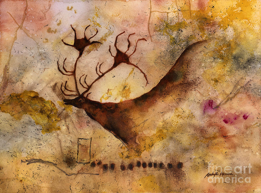 Red Deer Painting