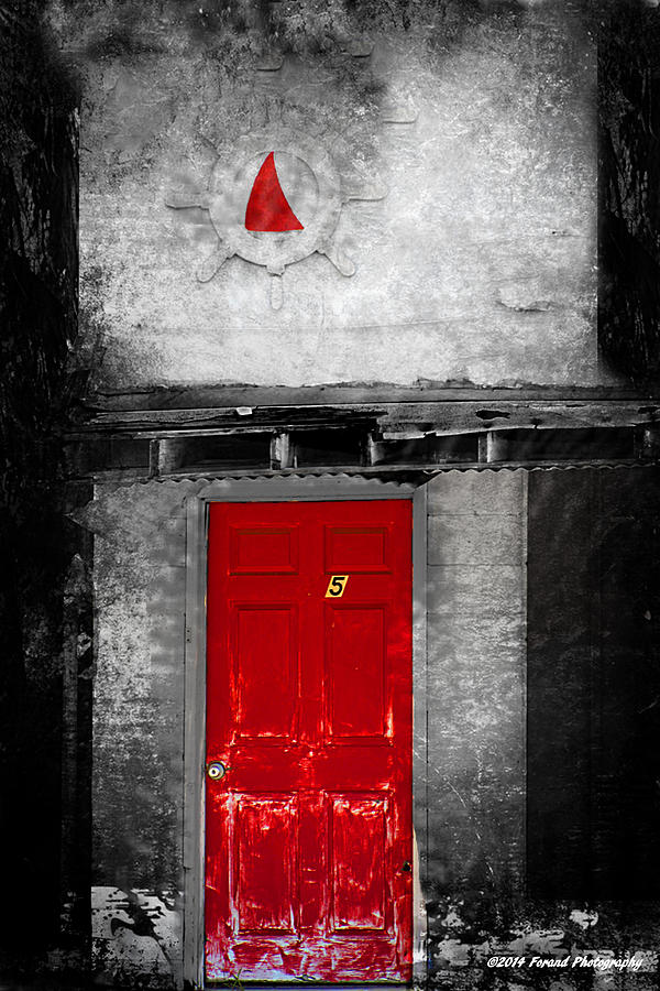 Red Door Photograph by Debra Forand