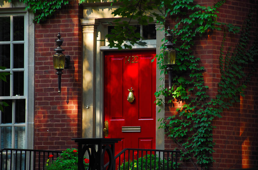 Red Door in Chicago Photograph by Lynn Bauer