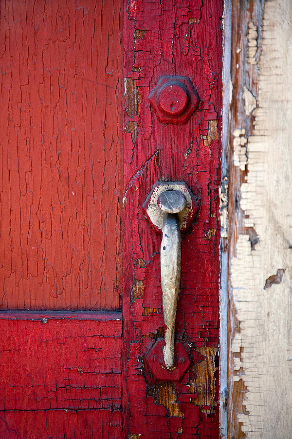 Architecture Photograph - Red Door by Peter Tellone