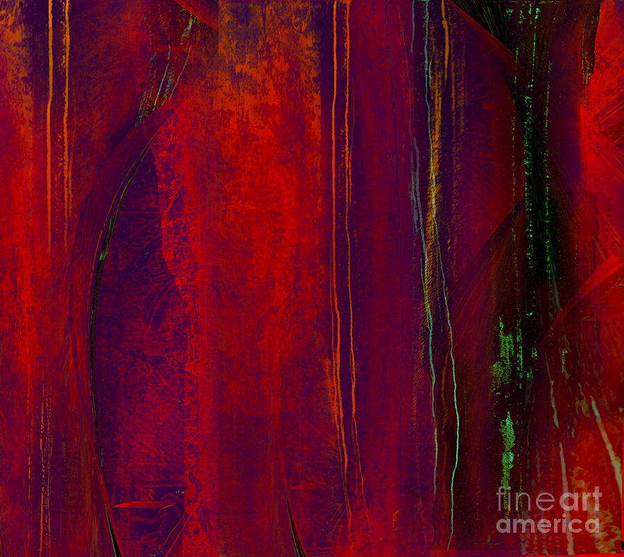 Abstract Painting - Red Dream by Airton Sobreira