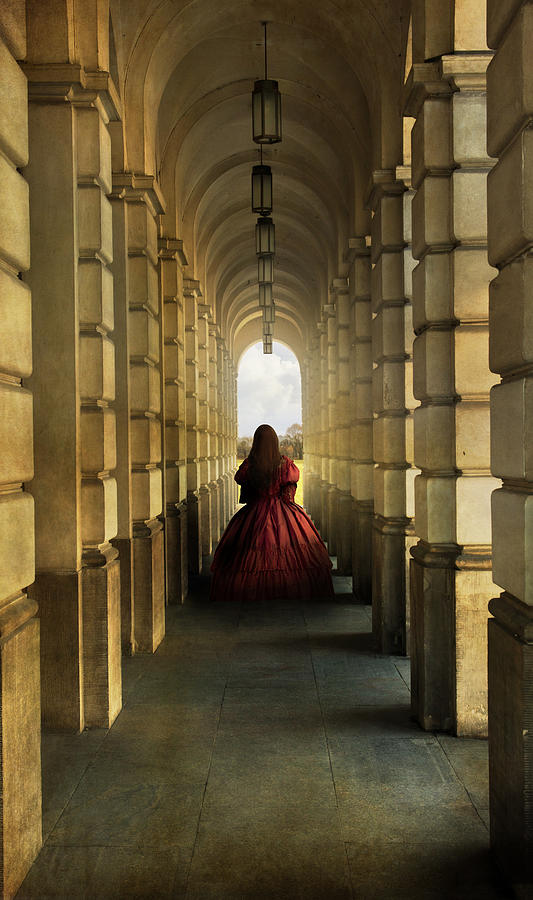 Dark red dress Photograph by Jaroslaw Blaminsky