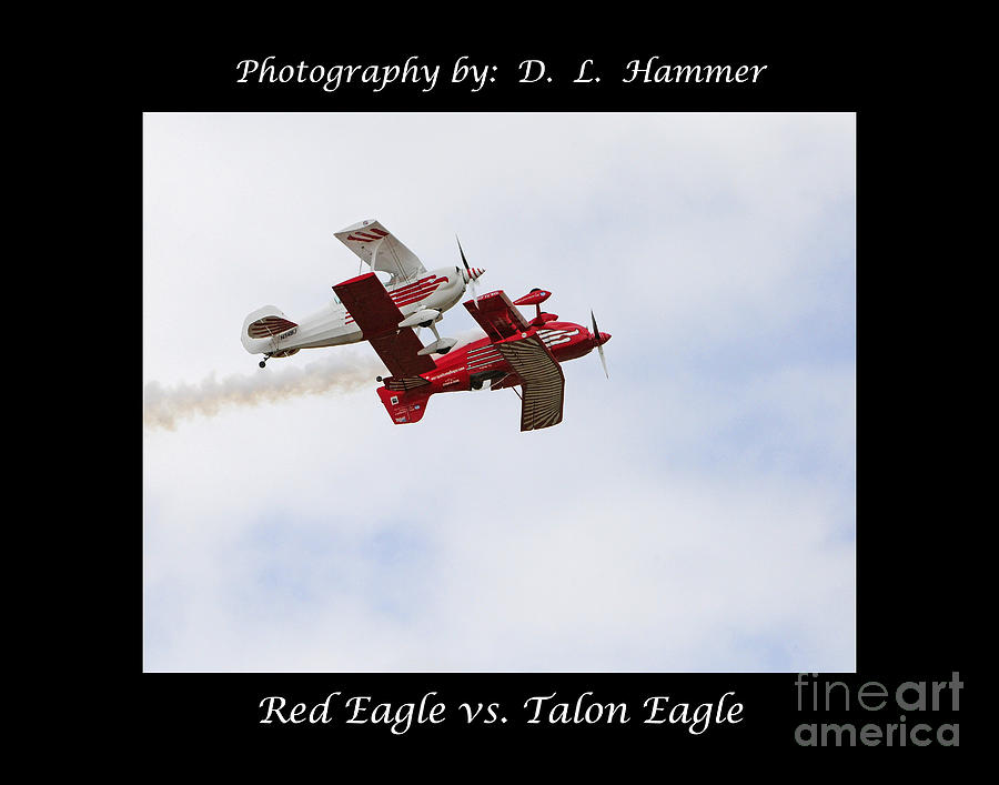 Red Eagle vs Talon Eagle Photograph by Dennis Hammer