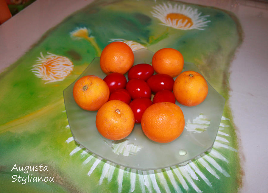 Red Eggs And Oranges Photograph by Augusta Stylianou