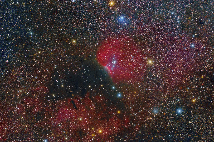 Red Emissions In Cepheus Photograph by Roberto Colombari