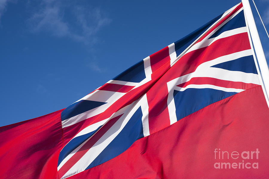 Red Ensign Photograph by Anne Gilbert