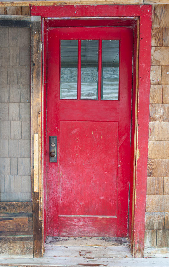 Door Photograph - Red  Entry by Fran Riley