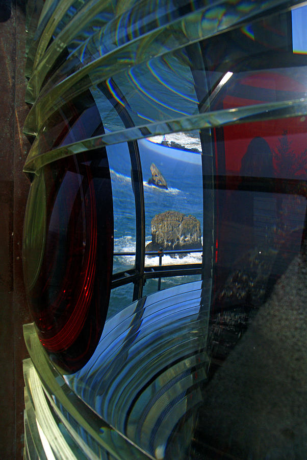 Red Eye at Cape Meares Lighthouse Photograph by Daniel Woodrum
