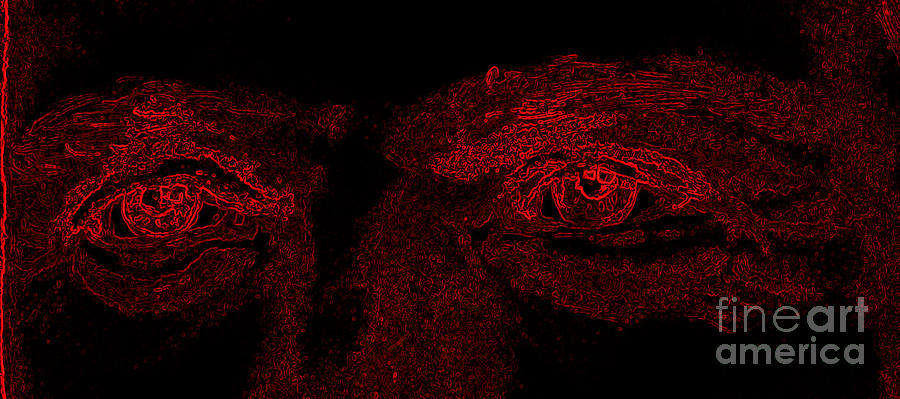 Eyes Digital Art - Red Eyes by Susan Saver