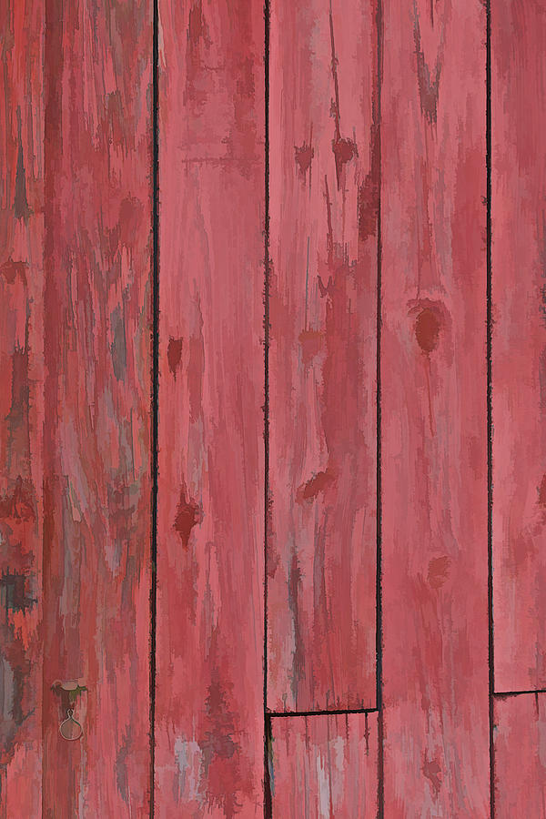 Red Faded Barn Boards Photograph by David Letts