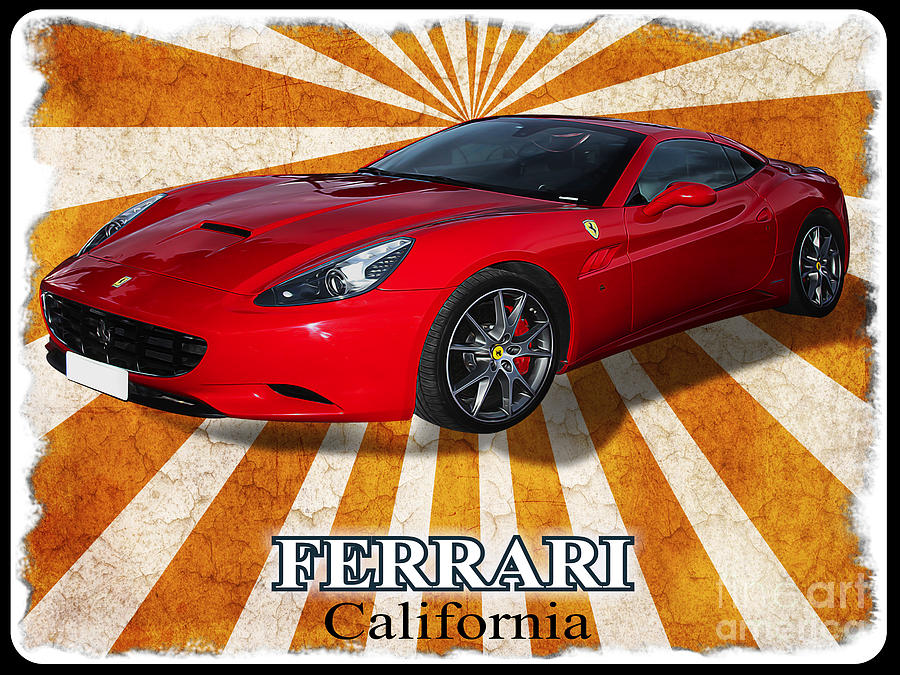 Red Ferrari California  Photograph by Stefano Senise