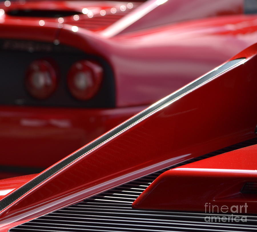 Red Ferraris Photograph by Dean Ferreira