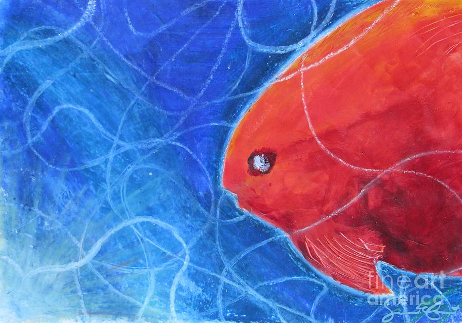 Red Fish Painting by Samantha Geernaert
