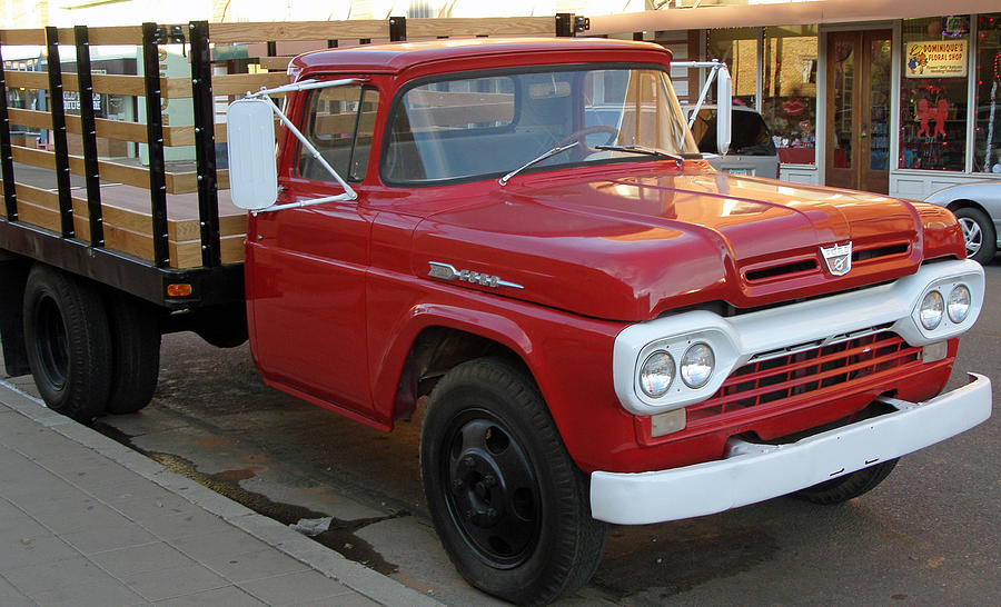 Red Flatbed Ford Photograph by Tikvahs Hope