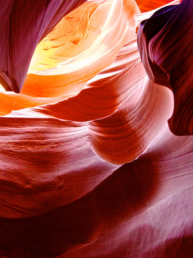 RED FOOTSTEPS in Lower Antelope Canyon, Arizona Photograph by Ruth Hager