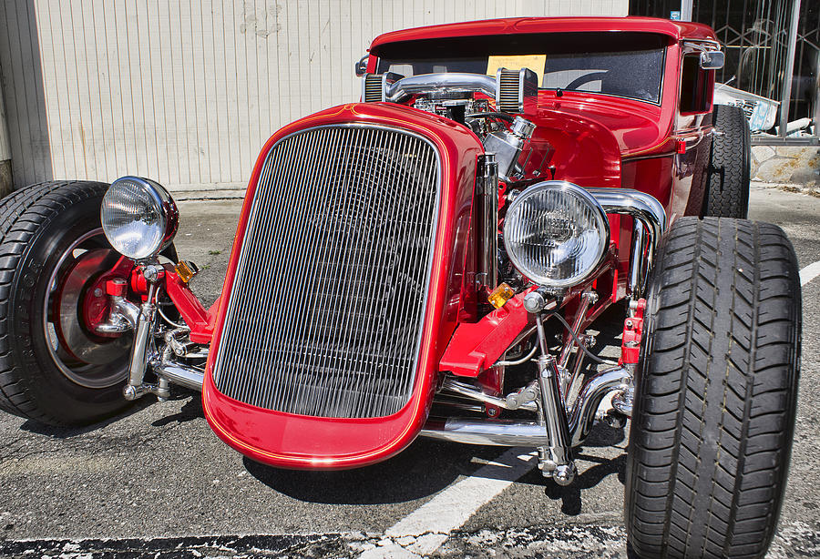 Red Ford Hot Rod Photograph by Ron Roberts