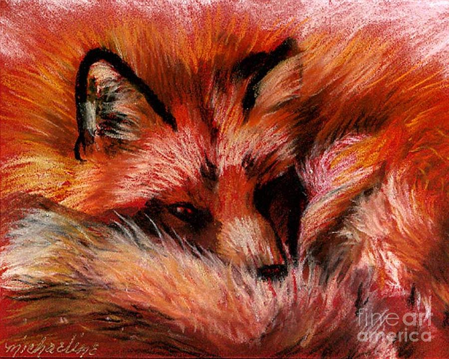Animal Pastel - Red Fox by Michaeline McDonald