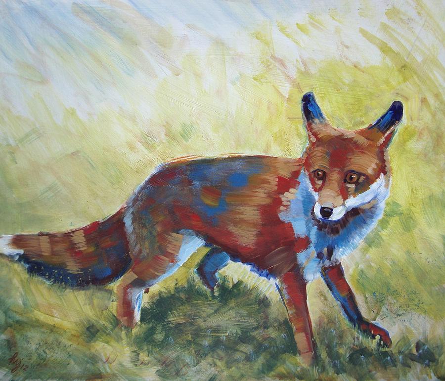 Red Fox Painting by Mike Jory