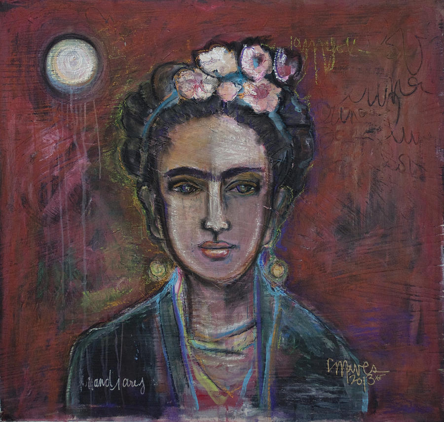 Red Frida 2013 Painting by Laurie Maves ART