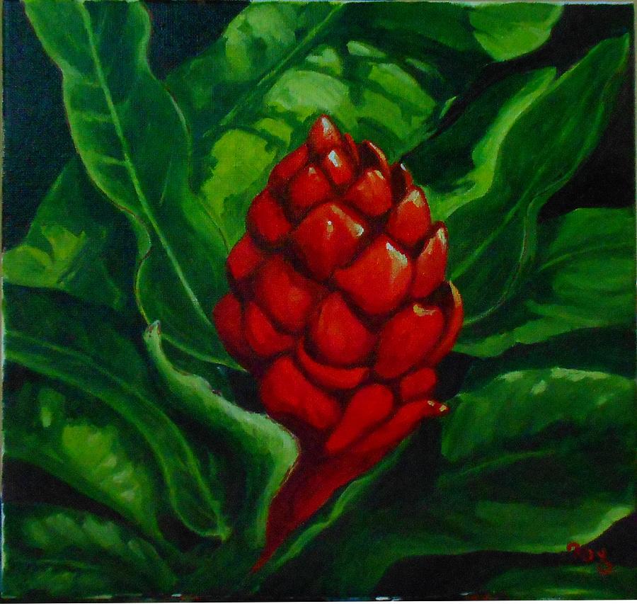 Red Ginger Painting by Sharon Fox-Mould | Fine Art America