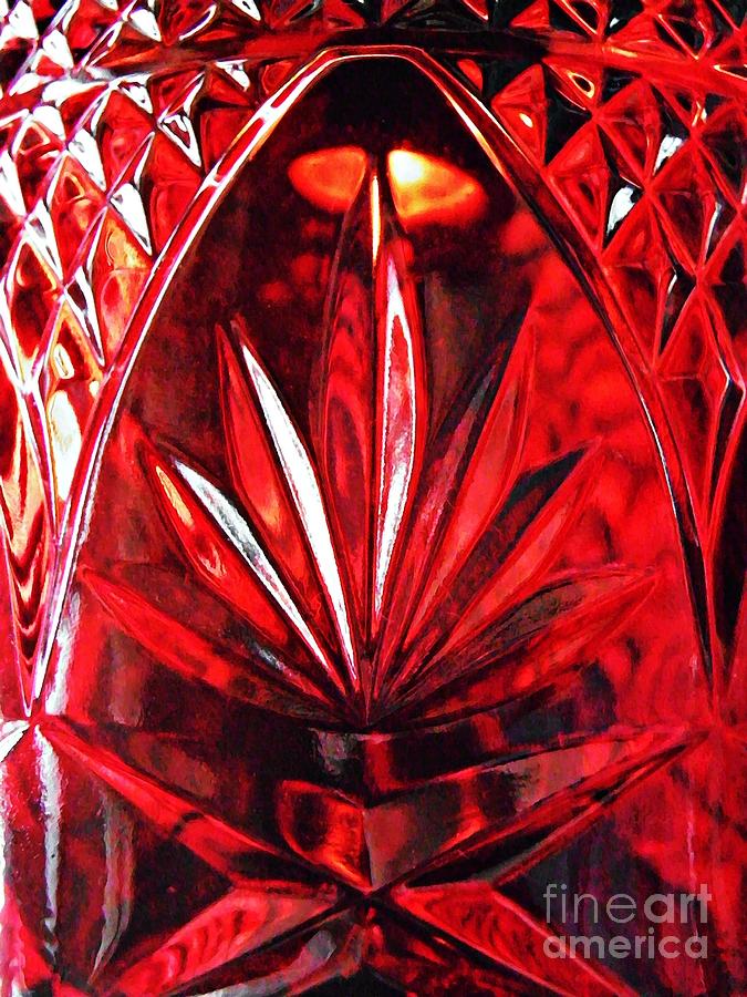 Red Glass Photograph by Sarah Loft