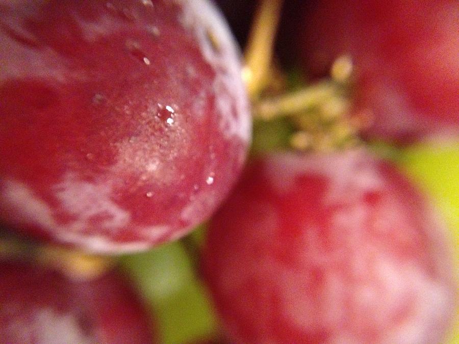 Red Grapes Photograph by Marian Lonzetta