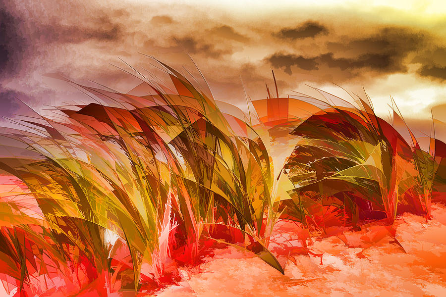 Red Grass Photograph by Mary Underwood