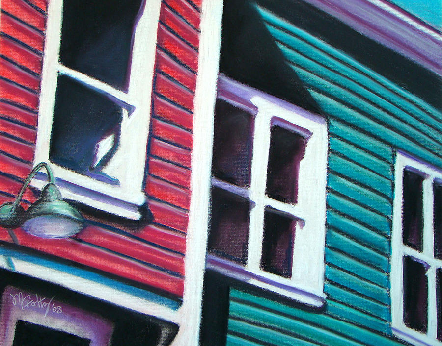 Red Green House Painting by Michael Foltz