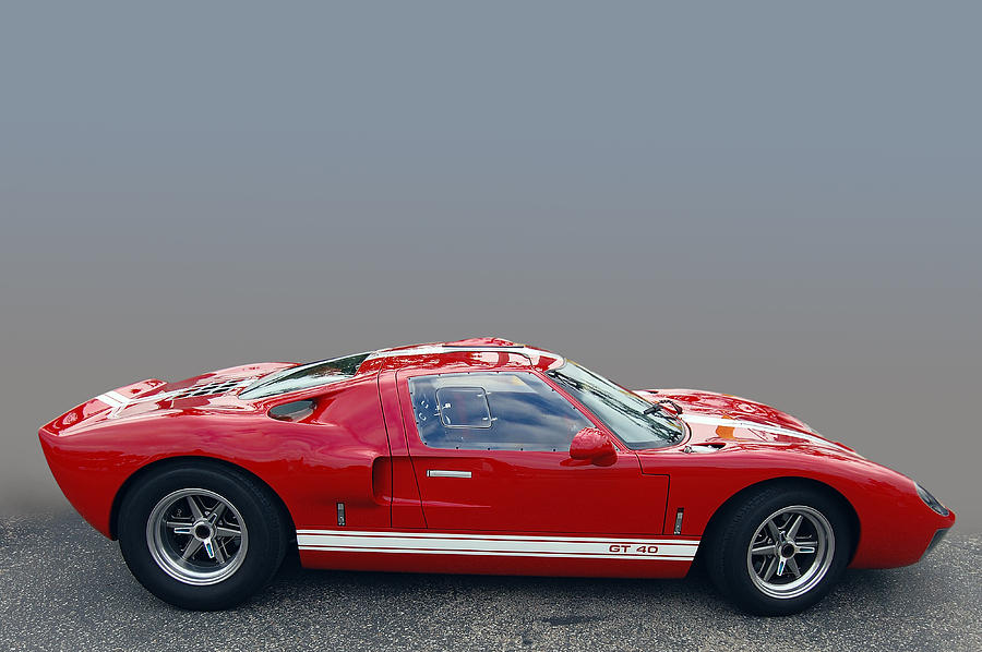 Red GT 40 Photograph by Bill Dutting