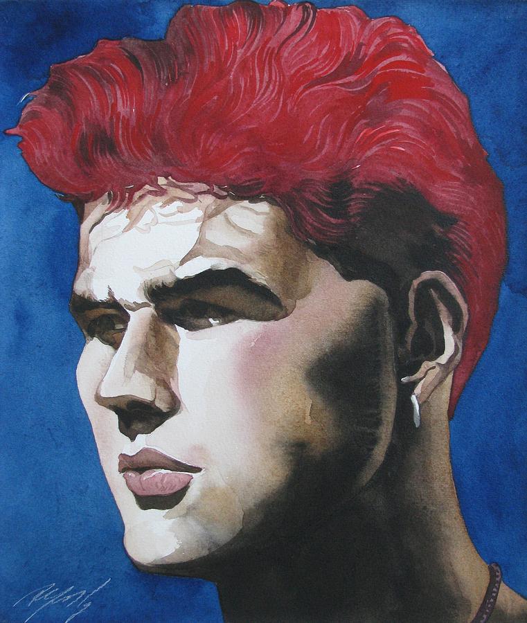 Red Hair For The Day Painting by Alfred Ng