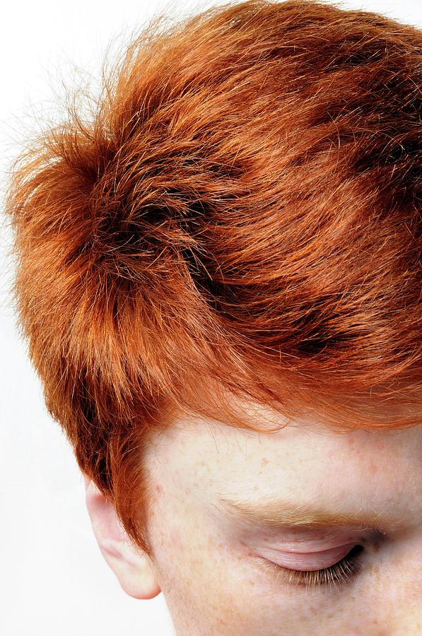 18 Photograph - Red-haired Teenage Boy by Cordelia Molloy