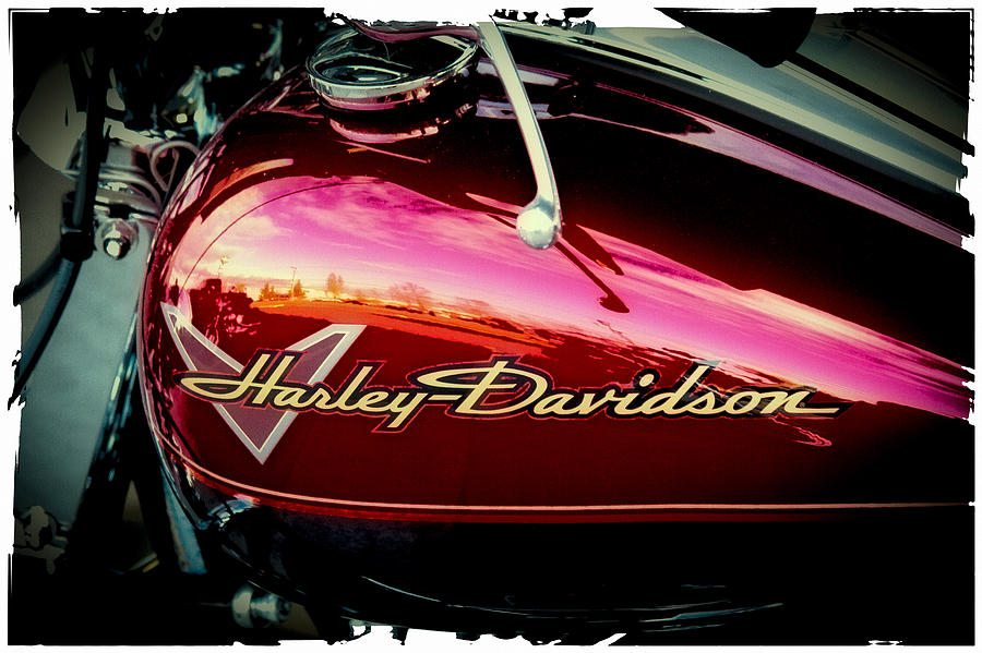 Red Harley-Davidson Photograph by David Patterson