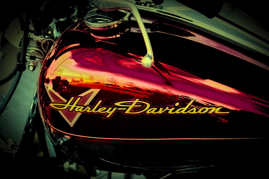 Red Harley-Davidson II Photograph by David Patterson