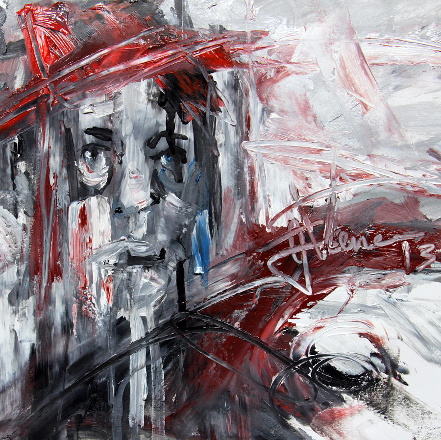 Red Hat Painting by Jim Vance